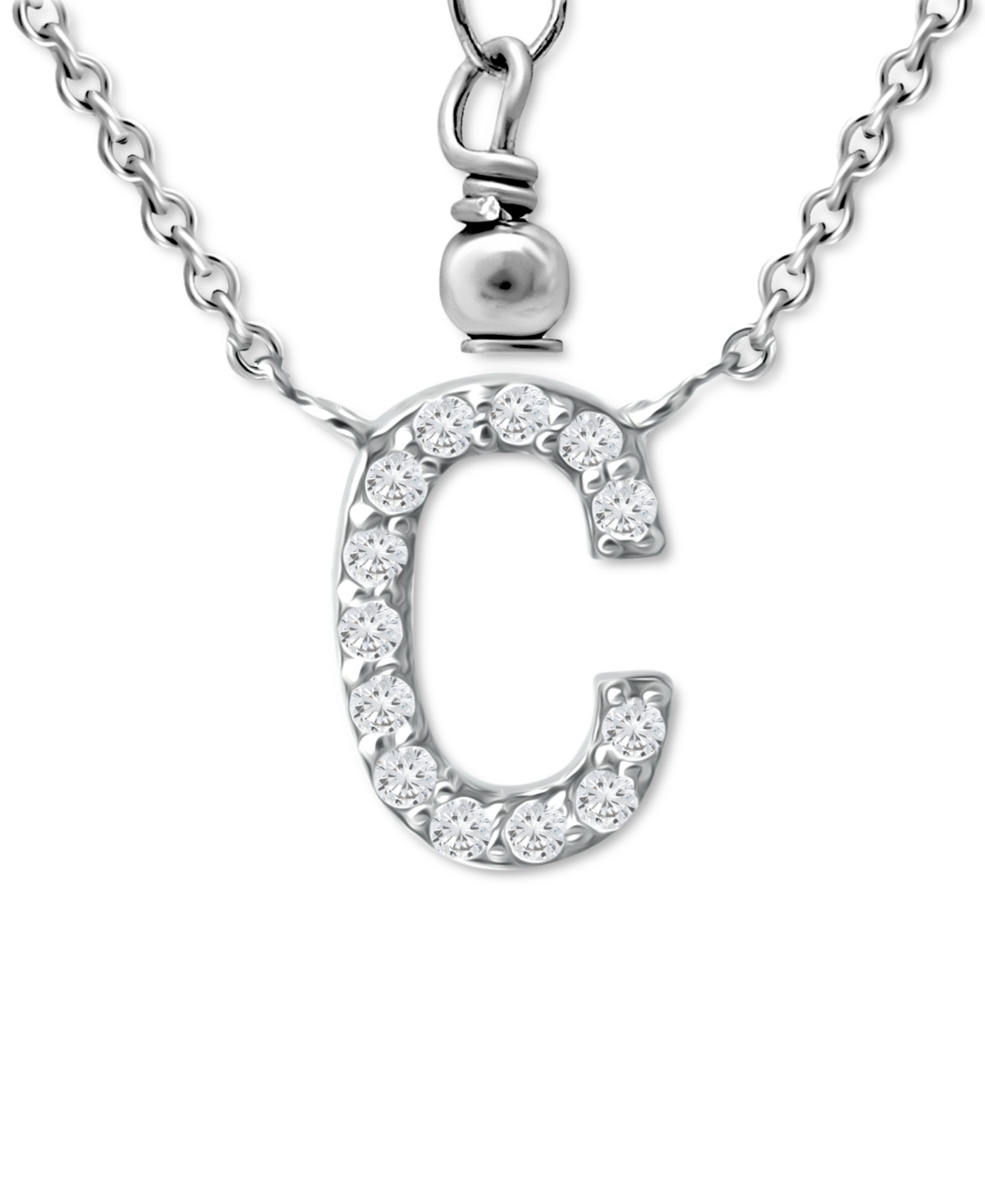 Giani Bernini Cubic Zirconia Initial Pendant Necklace, 16