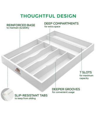 Kitchen Drawer Organizer Utensil Holder and Cutlery Tray
