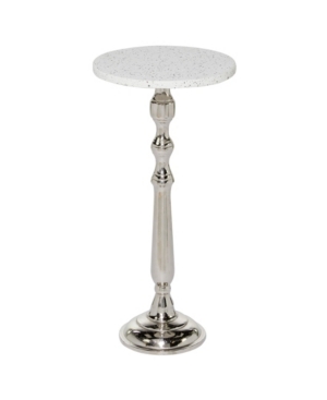 Rosemary Lane Traditional Accent Table In Silver-tone