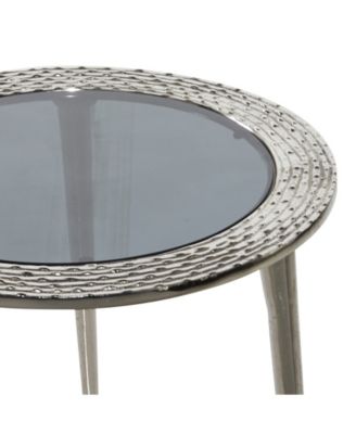 Contemporary Aluminum Accent Table