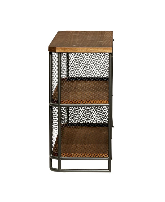 Rosemary Lane Wood Industrial Shelving Unit Macy's
