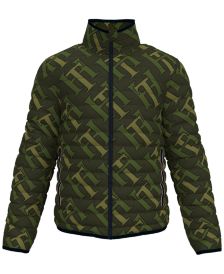 Men's Kiel Quilted TH Monogram-Print Insulator Jacket 