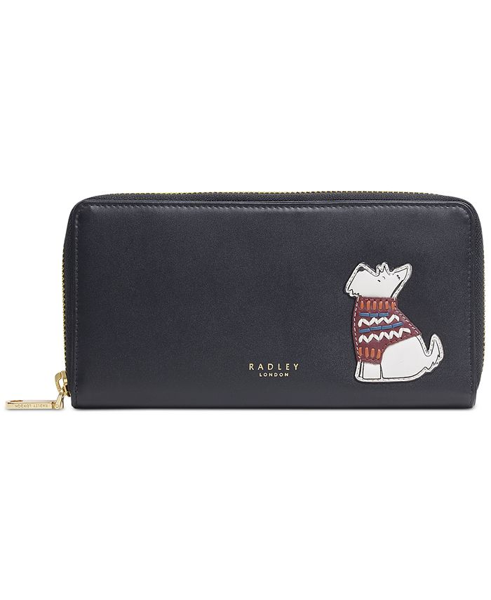 Radley Scottie Dog Large Zip Leather Wallet & Reviews - Handbags Accessories - Macy's