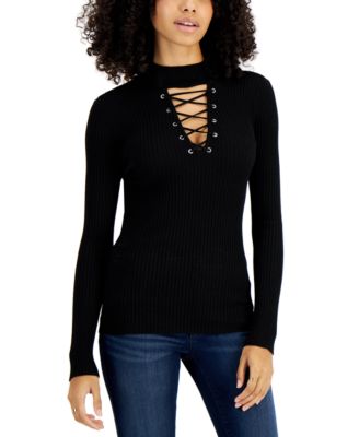 gold mock neck sweater
