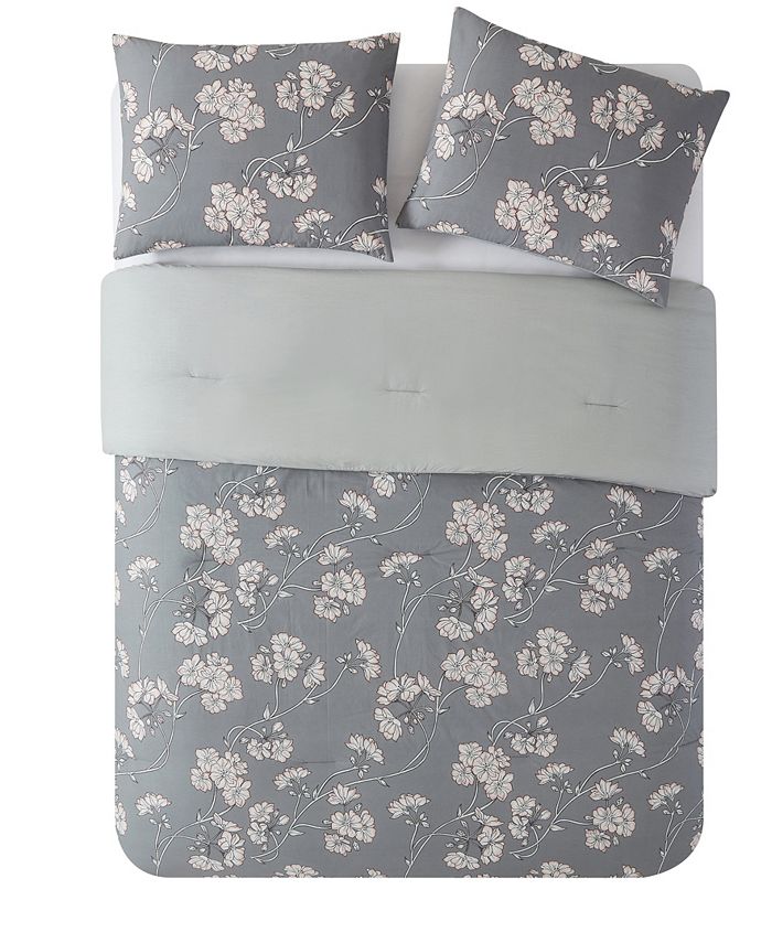 Tahari Home Gable Floral 3 Piece Comforter Set, King Macy's
