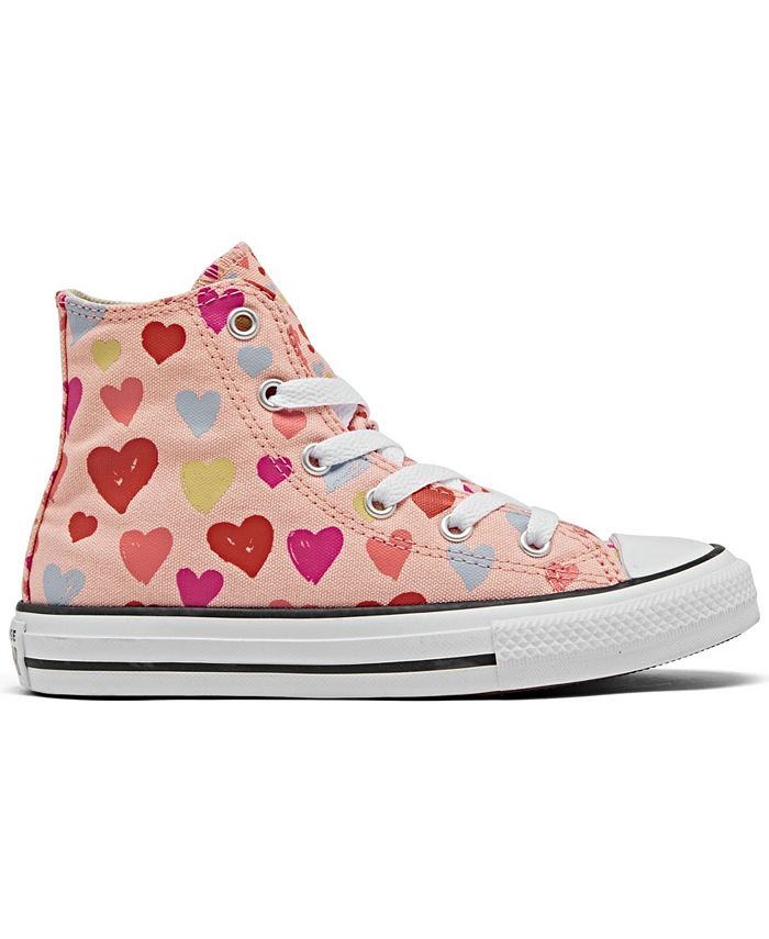 Converse Little Girls Chuck Taylor All Star Hi Always On Hearts Casual ...