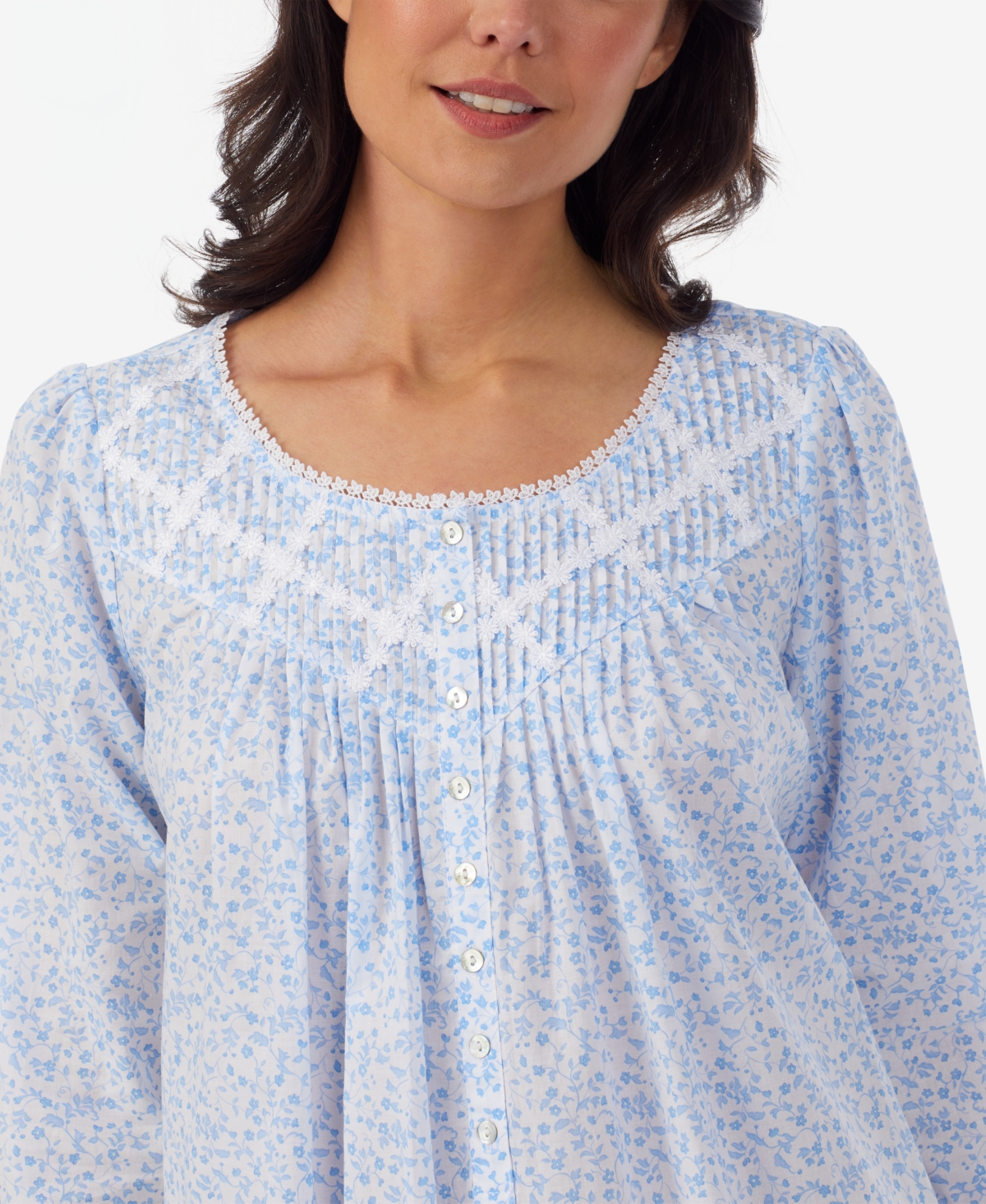 Eileen West Cotton Pintuck Ballet Nightgown