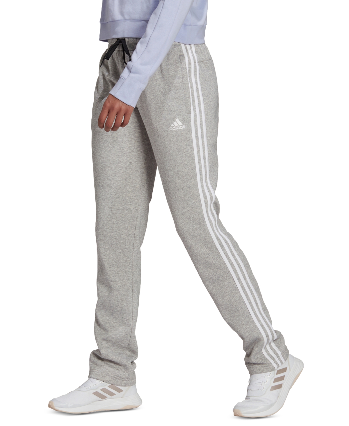 adidas Women's 3-Stripe Cotton Fleece Sweatpants