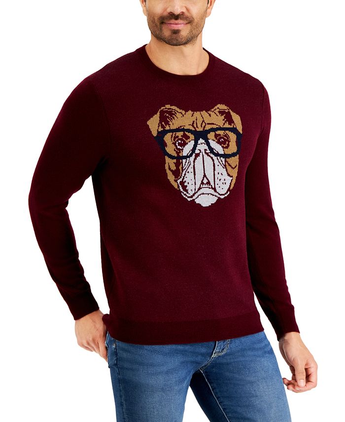 Club Room Men's Regular-Fit Bulldog Sweater, Created for Macy's - Macy's