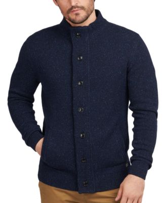 바버 Barbour Mens Tisbury Regular-Fit Flecked Full-Zip Sweater