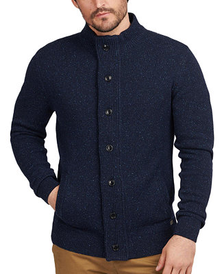 Barbour Men's Tisbury Regular-Fit Flecked Full-Zip Sweater & Reviews ...
