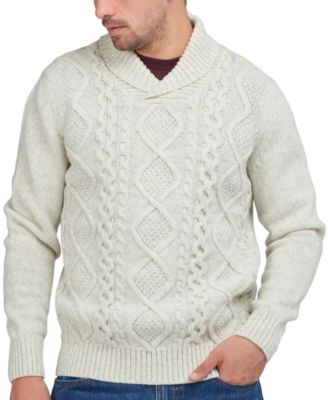 wide collar wool knit sweater