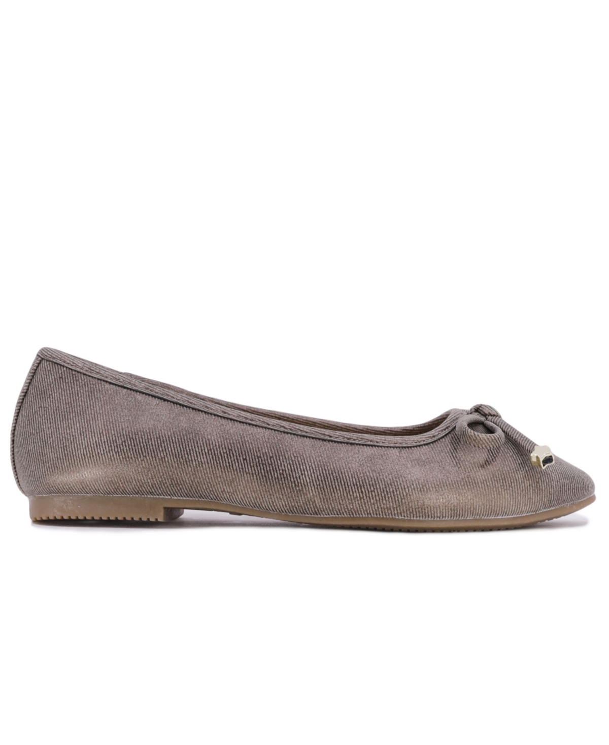 Nautica Little Girls Alonna Star Bow Detail Ballet Flat