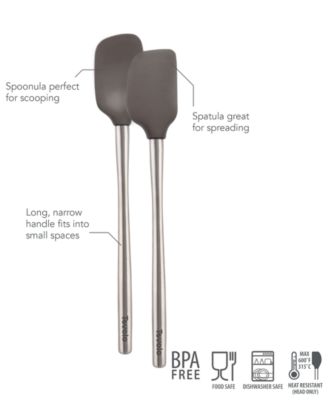 Flex-Core Silicone & Stainless Steel Mini Spatula & Spoonula Set