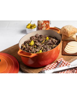 Signature Enameled Cast Iron 8-Qt, Oval Dutch Oven