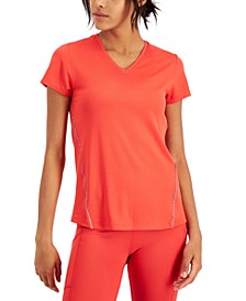Active Reflective V-Neck T-Shirt, Created for Macy's