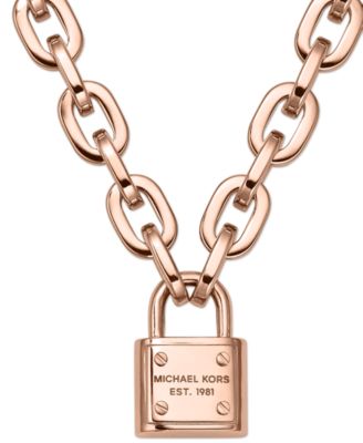 michael kors padlock pendant