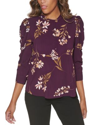 Calvin Klein - Petite Floral-Print Top