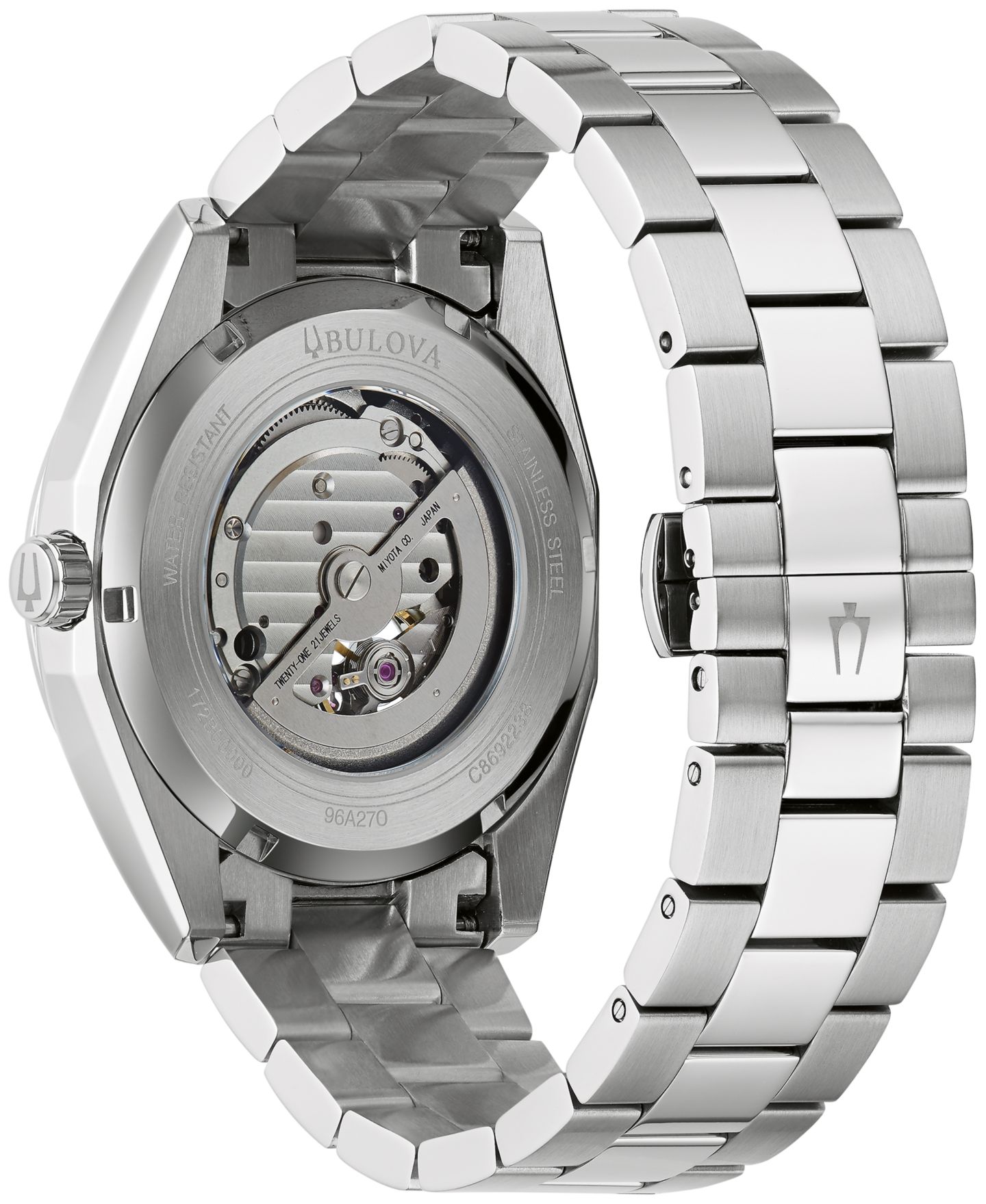 Мужские часы Bulova Automatic Surveyor Stainless Steel Bracelet Watch 42mm — фото 3