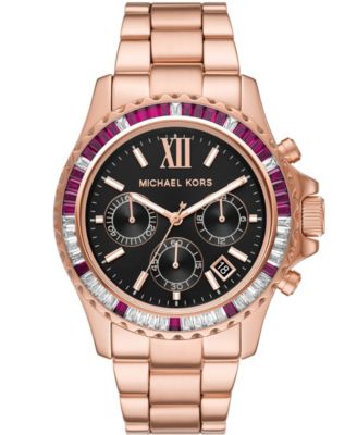 Michael Kors Women's Chronograph Rose Stainless Steel Bracelet 42mm & - Macy's