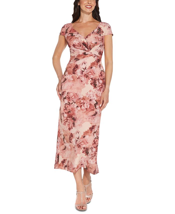 Adrianna papell metallic sheath dress store