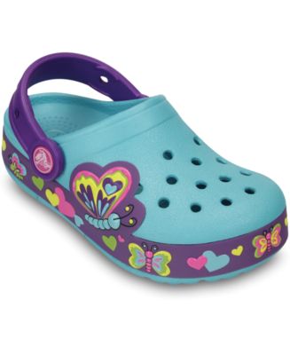 Crocs Girls' CrocsLights Butterfly Clogs Macy's