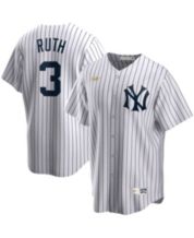 Profile Men's Babe Ruth Navy/White New York Yankees Cooperstown Collection Replica Player Jersey