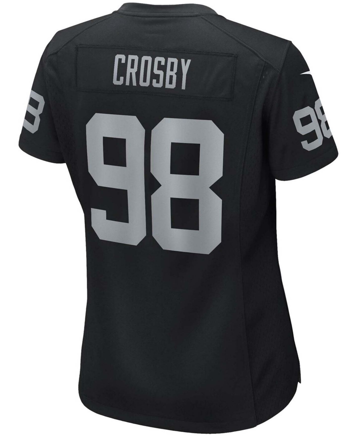 Женский топ Nike Maxx Crosby Black Las Vegas Raiders Game Jersey — фото 2
