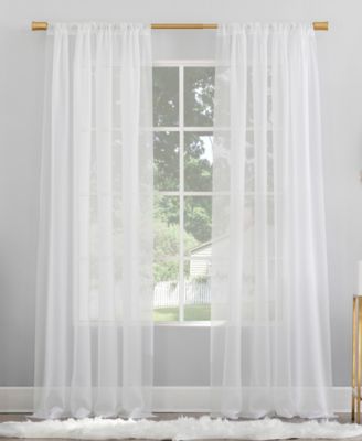 Mallory Sheer Voile Rod Pocket Curtain Panel