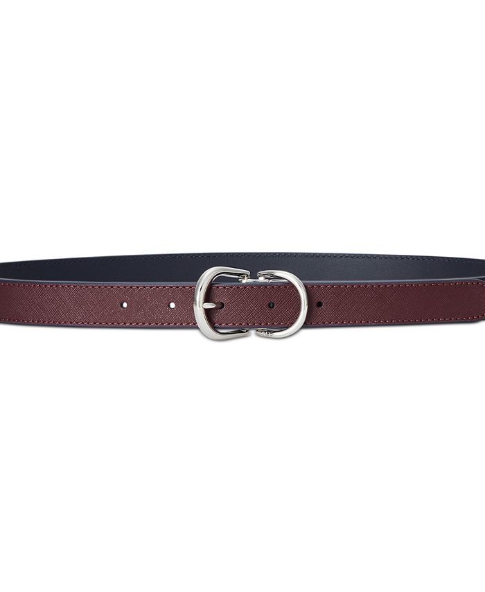Lauren Ralph Lauren Reversible Crosshatch Leather Belt & Reviews ...