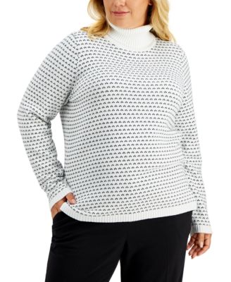 plus size off white sweater
