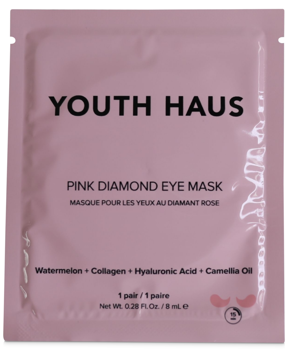 Youth Haus Pink Diamond Eye Mask, Single