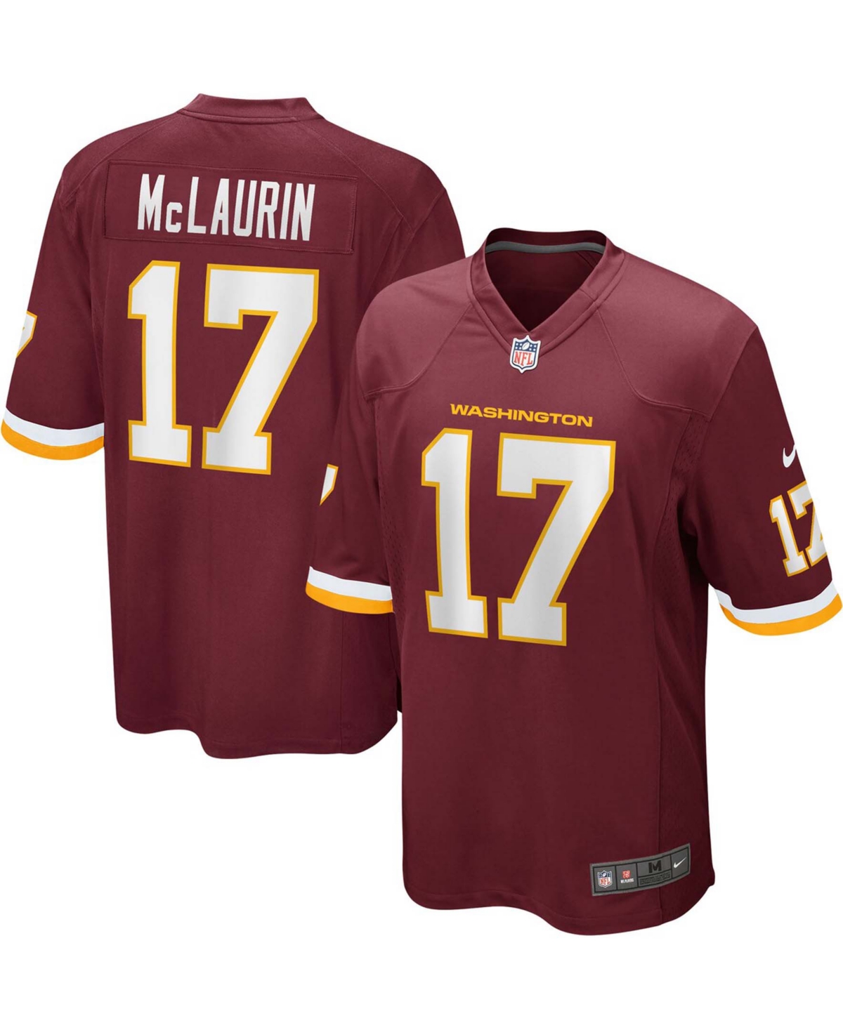 Men's Terry McLaurin Burgundy Washington Football Team Player Game Jersey