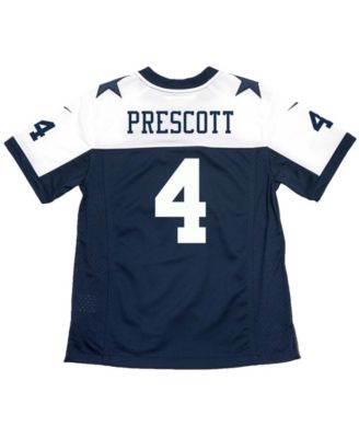 Big Boys and Girls Dak Prescott Dallas Cowboys Throwback Game Jersey