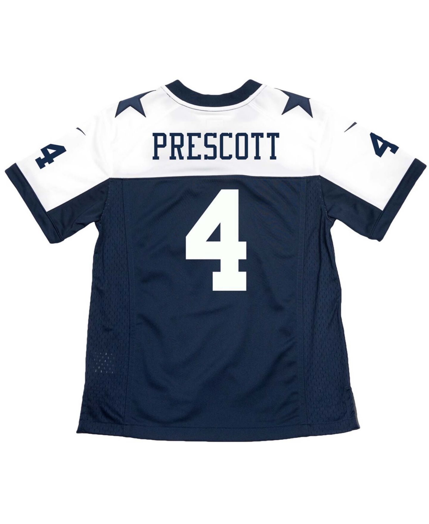 Детское джерси Nike Dak Prescott Dallas Cowboys Throwback Game, цвет: Тёмно-синий — фото 4