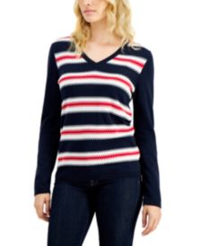 Broken Rope Striped Cotton Sweater