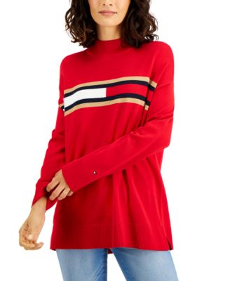 Tommy Hilfiger - Mock-Neck Logo Sweater