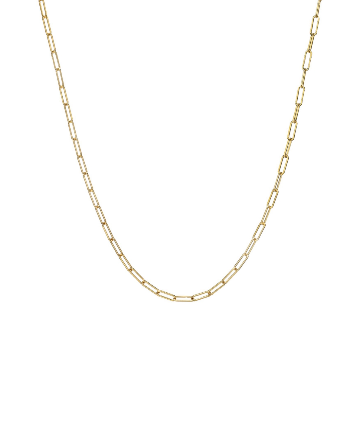 Open Link 14K Yellow Gold Chain Necklace - Gold