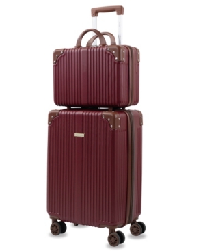PUICHE TRESOR CARRY-ON VANITY TRUNK LUGGAGE, SET OF 2
