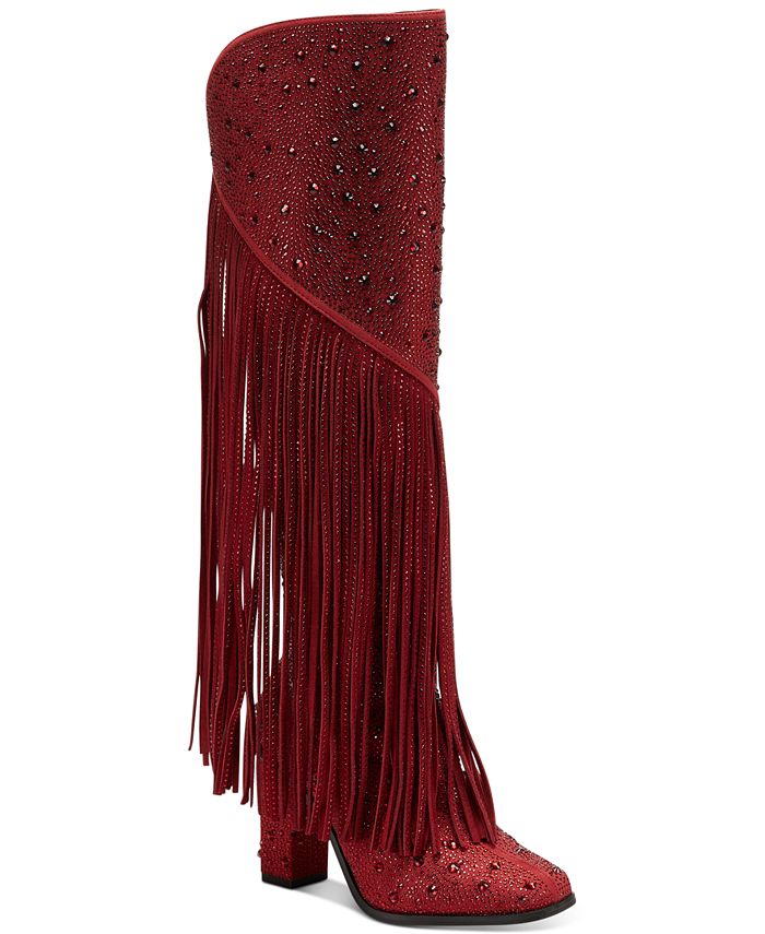 Jessica Simpson Women's Asire Fringe Tall Boots & Reviews Boots