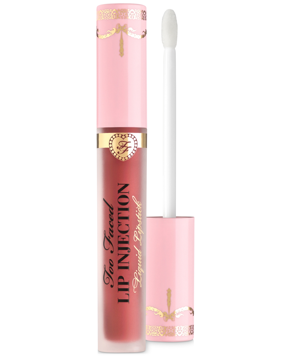 Lip Injection Longwear Power Plumping Cream Liquid Lipstick - InFATuated (vivid warm red)