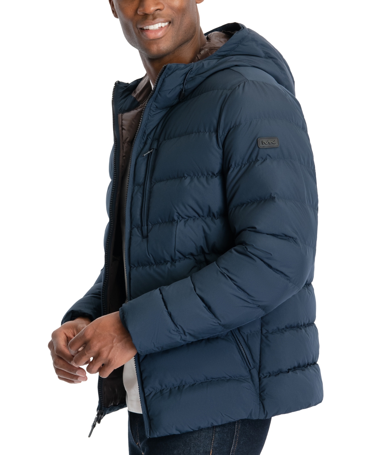 Michael Kors Men's Hooded Puffer Jacket, Created For Macy's