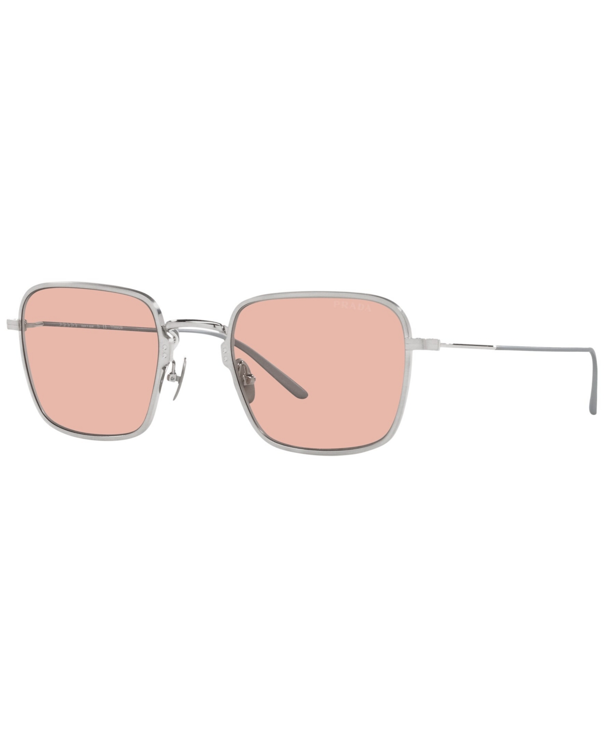 Prada Men's Sunglasses, Pr 54ws 52 In Satin Titanium
