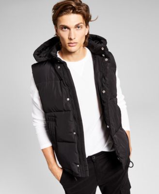 mens thin puffer vest