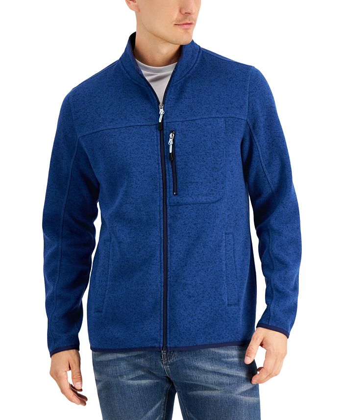 Club Room Men's Full-Zip Fleece Sweater, Created for Macy's & Reviews ...