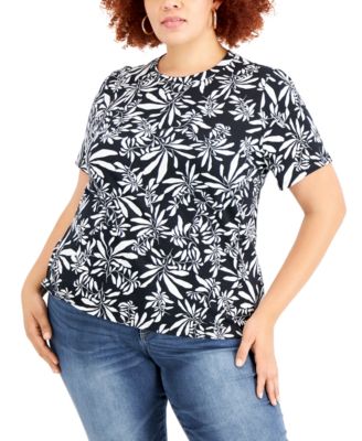 macys plus size tops