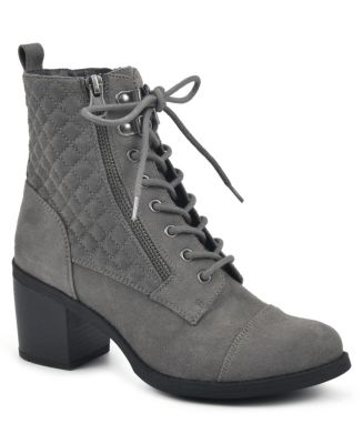 White Mountain Quilted Dorsett Lace-Up Heeled Bootie | Women\'s 10M White Mountain Quilted Boots for Women | Mercari main image 3
