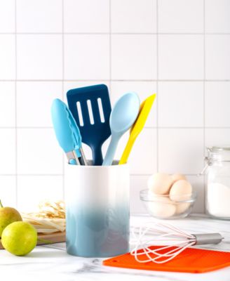 Enchante - Cook With Color 7-Pc. Silicone Utensil Set & Crock
