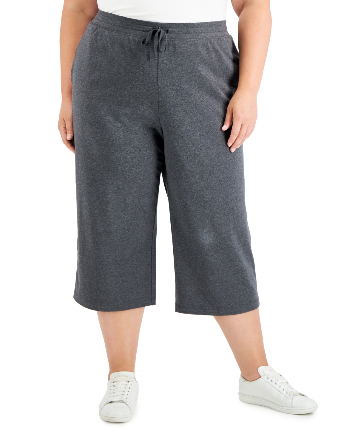 Karen scott drawstring capris sale