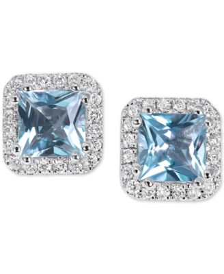 macys aquamarine earrings